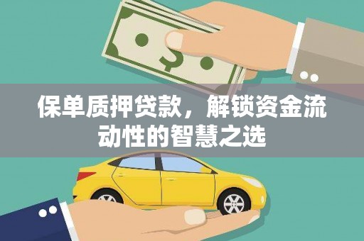观山湖保单质押贷款，解锁资金流动性的智慧之选