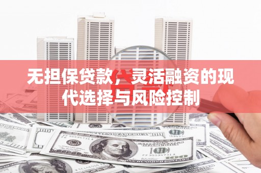 观山湖无担保贷款，灵活融资的现代选择与风险控制