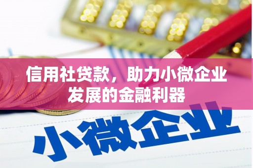 观山湖信用社贷款，助力小微企业发展的金融利器