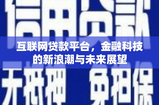 观山湖互联网贷款平台，金融科技的新浪潮与未来展望