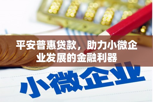 观山湖平安普惠贷款，助力小微企业发展的金融利器