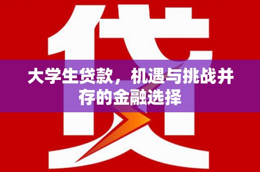 观山湖大学生贷款，机遇与挑战并存的金融选择